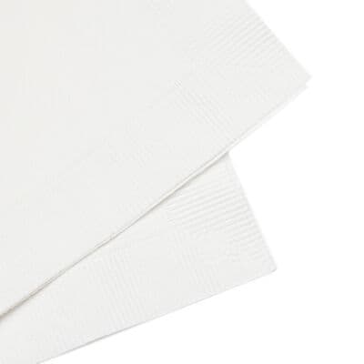 Robocar Poli Party Supplies, Disposable Beverage Napkins, White Coined - Thumbnail 4