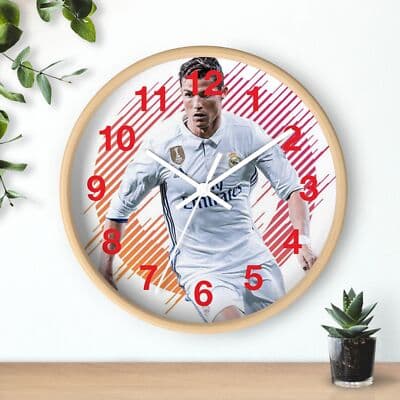 Christian Ronaldo Wall Clock | Soccer Hanging Wall Clock - Thumbnail 3