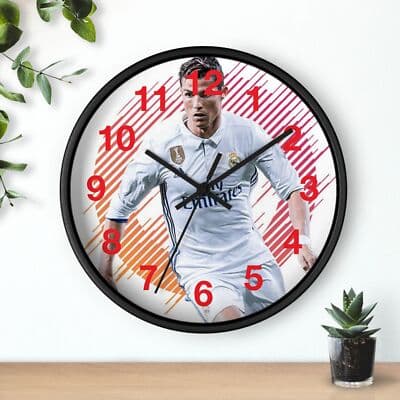 Christian Ronaldo Wall Clock | Soccer Hanging Wall Clock - Thumbnail 3