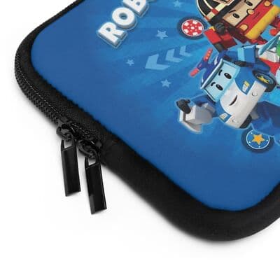Robocar Poli Laptop Sleeve, Kids Tablet Zippered Sleeve Case - Thumbnail 3