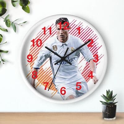 Christian Ronaldo Wall Clock | Soccer Hanging Wall Clock - Thumbnail 3