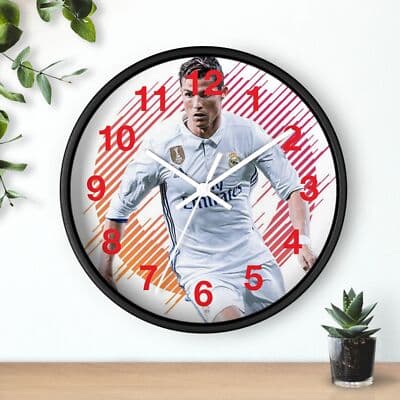 Christian Ronaldo Wall Clock | Soccer Hanging Wall Clock - Thumbnail 3