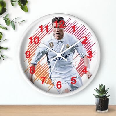 Christian Ronaldo Wall Clock | Soccer Hanging Wall Clock - Thumbnail 3