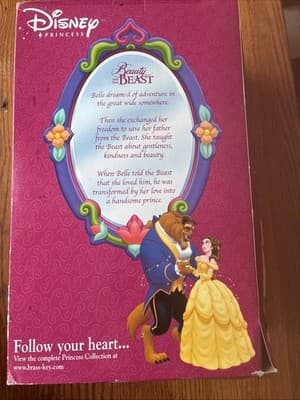 2002 Disney Beauty and the Beast Princess Belle Porcelain Keepsake Doll NEW - Thumbnail 4