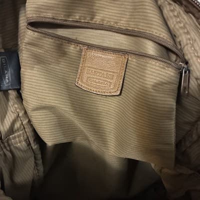 Dilana Santa Fe brown distressed leather Bookbag - Thumbnail 4