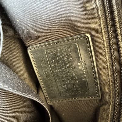 COACH shoulder bag signature crossbody sacoche 74 Authentic Purse - Thumbnail 6