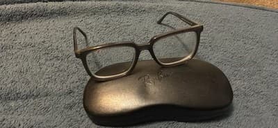 Ray-Ban Rb7208 5204 Matte Black Rectangle Eyeglasses Frames 54-18-145 - Thumbnail 4