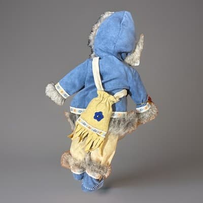 Alaskan Friends Porcelain Doll With Unique Outfit - Thumbnail 4