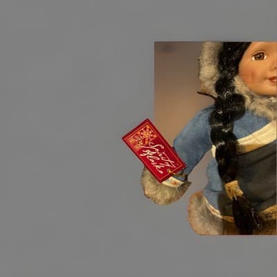 Alaskan Friends Porcelain Doll With Unique Outfit - Thumbnail 2