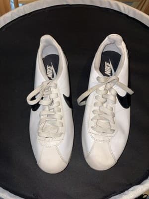 Size 8 - Nike Classic Cortez White Black - Thumbnail 2