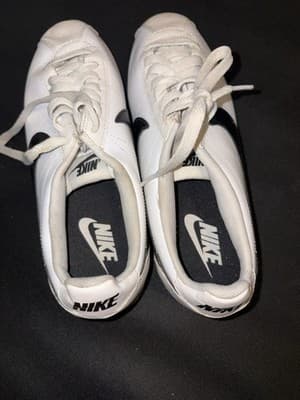 Size 8 - Nike Classic Cortez White Black - Thumbnail 4