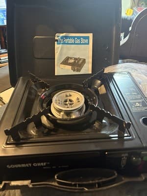 Gourmet Chef Portable Gas Cooker with Case B-0029 - Thumbnail 2