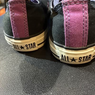 Converse black and purple/pink low-top sneakers - Thumbnail 5
