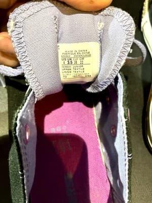 Converse black and purple/pink low-top sneakers - Thumbnail 3