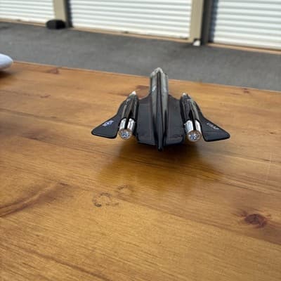DIECAST AIRPLANE METAL 976 BLACKBIRD U.S. AIR FORCE PULL BACK ACTION 8''. - Thumbnail 4