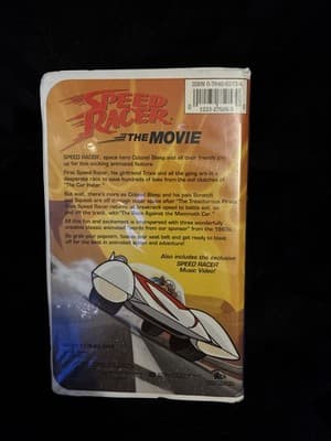 Speed Racer: The Movie VHS 1993 Clamshell Video Tape Fully Animated - Thumbnail 4