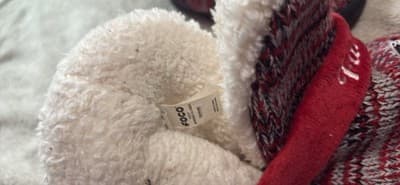 NFL Women's Wordmark Peak Boots Slippers Faux Wool Lined House Shoes Falcons - Thumbnail 2