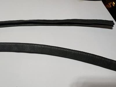 1966-1970 MOPAR B BODY BLACK WELT TRIM PILLAR COVERS CORONET CHARGER ROADRUNNER - Thumbnail 3