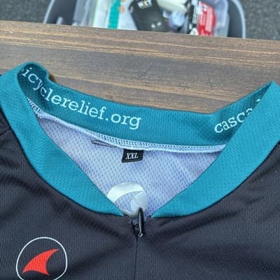 Medium Men's 2014 Red-Bell 100 Cycling Jersey Pactimo Bicycle Shirt Cycle EUC - Thumbnail 4