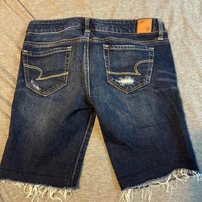 American-eagle-outfitters Women's Navy and Blue Shorts - Thumbnail 3