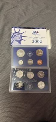02 01 00 99 98 97 96 95 United States mint proof sets, Includes Silver Mint - Thumbnail 2