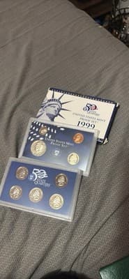 02 01 00 99 98 97 96 95 United States mint proof sets, Includes Silver Mint - Thumbnail 4