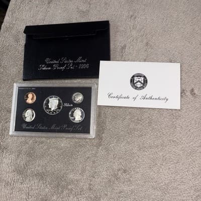 02 01 00 99 98 97 96 95 United States mint proof sets, Includes Silver Mint - Thumbnail 8