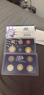 02 01 00 99 98 97 96 95 United States mint proof sets, Includes Silver Mint - Thumbnail 3