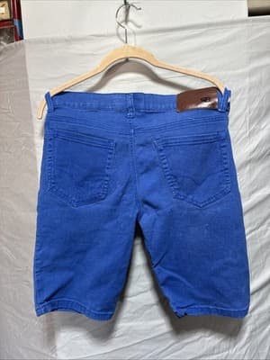 Royal Blue Shorts Skinny Fit Size 32 - Thumbnail 4