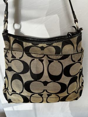 COACH shoulder bag, signature, crossbody, sacoche 74 Authentic - Thumbnail 3