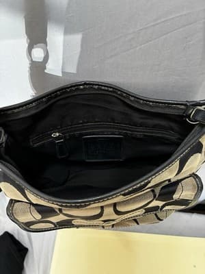 COACH shoulder bag, signature, crossbody, sacoche 74 Authentic - Thumbnail 7