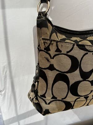 COACH shoulder bag, signature, crossbody, sacoche 74 Authentic - Thumbnail 4