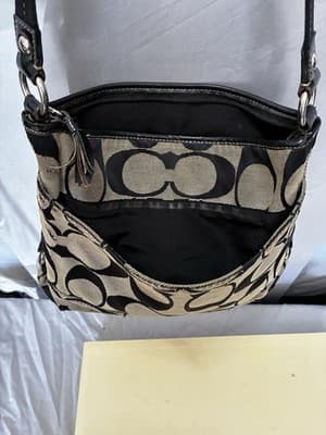 COACH shoulder bag, signature, crossbody, sacoche 74 Authentic - Thumbnail 6