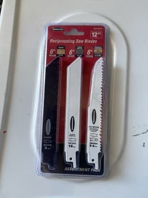 Reciprocating Saw Blades Assortment Pack 12 Pc. BRAND NEW