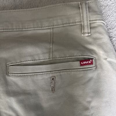 Levi's Pants Mens W29 L32 Khaki Beige XX Chino Standard Taper Casual Slim Fit - Thumbnail 5
