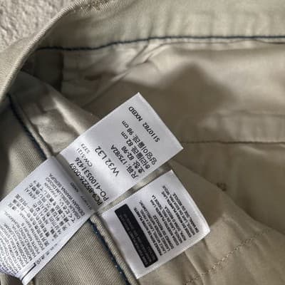 Levi's Pants Mens W29 L32 Khaki Beige XX Chino Standard Taper Casual Slim Fit - Thumbnail 2