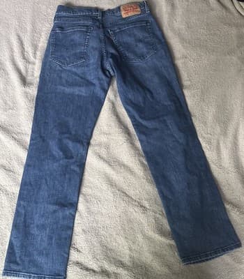 Levi's Premium Men 541 Athletic Taper Fit Zip Fly Stretch Jeans 31x32 Blue - Thumbnail 4