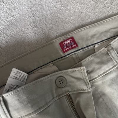 Levi's Pants Mens W29 L32 Khaki Beige XX Chino Standard Taper Casual Slim Fit - Thumbnail 3
