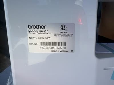 (NEW) Brother JX2517 Lightweight & Full Size Sewing Machine Never Used - Thumbnail 5