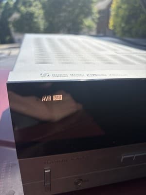 Harman Kardon AVR 340 7.1 Ch Receiver 55w DD Surround W/out Remote - Thumbnail 5