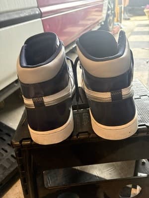 Nike J 1 Retro High Sz 14 Golf Patent Midnight Navy Sneakers Barely Worn￼ - Thumbnail 7