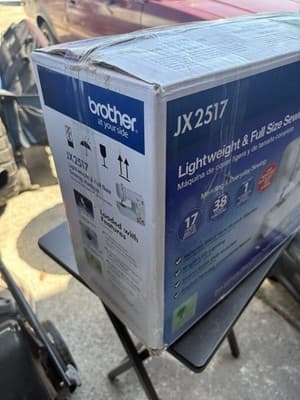 (NEW) Brother JX2517 Lightweight & Full Size Sewing Machine Never Used - Thumbnail 8