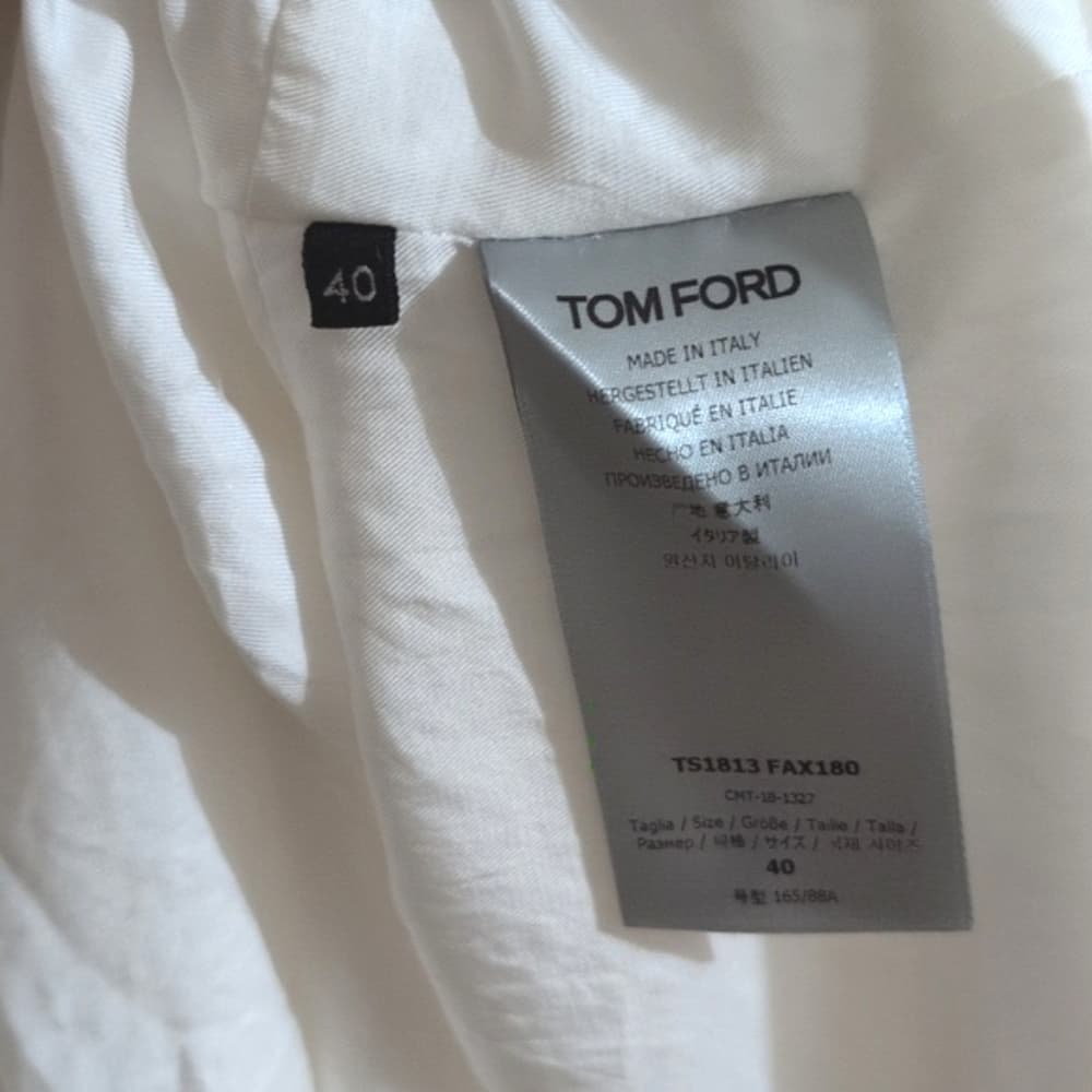 Tom Ford Draped White Sleeveless Top Size 4 - Thumbnail 4