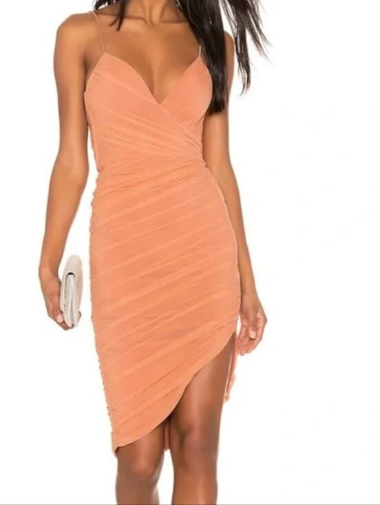 Nookie Ruched Spaghetti-Strap Boho Festival Summer Wedding Party Dress - Thumbnail 8