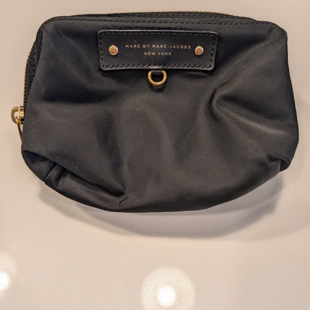Marc by Marc Jacobs Black Nylon Cosmetic Pouch