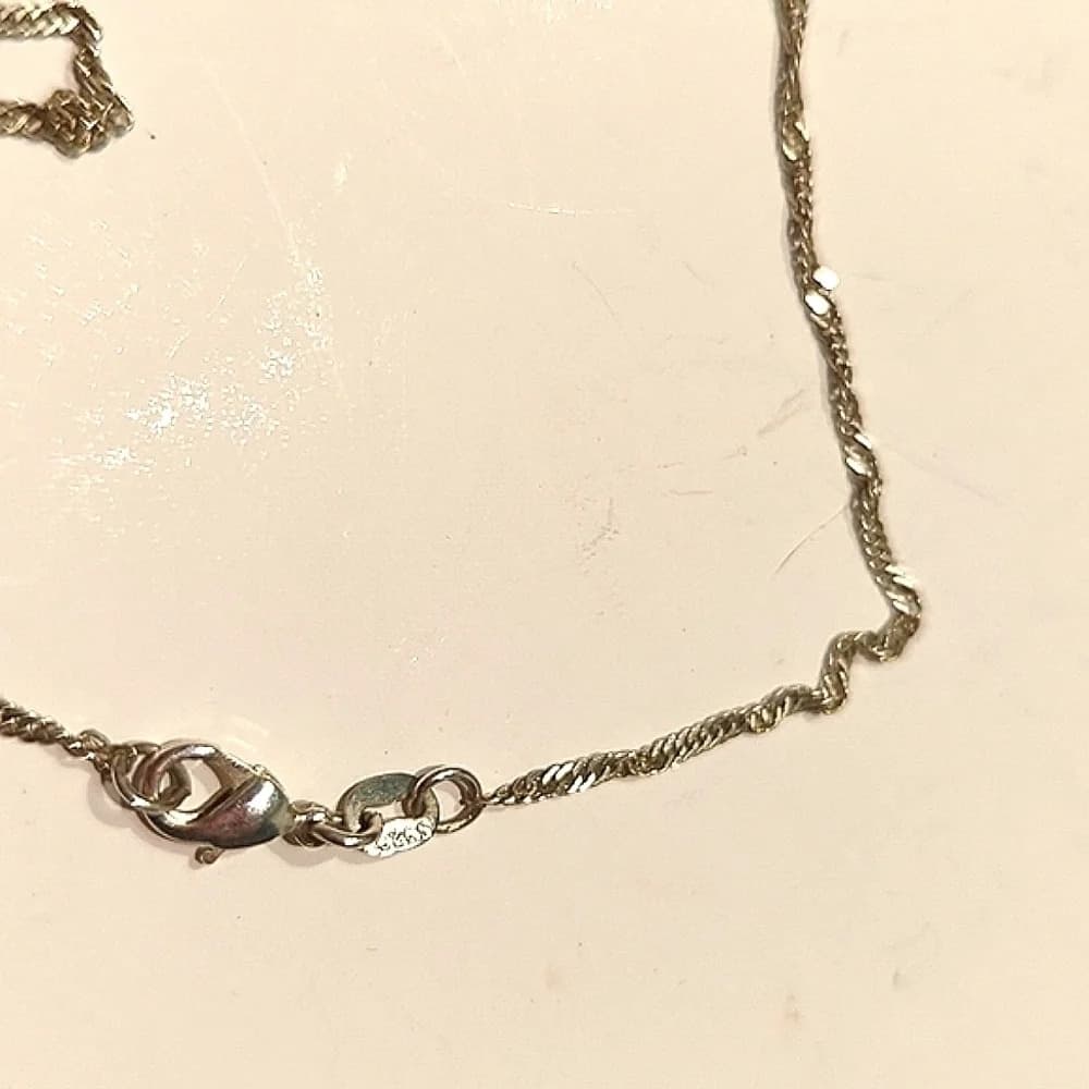 Vintage Navajo Sterling silver bear necklace - Thumbnail 5