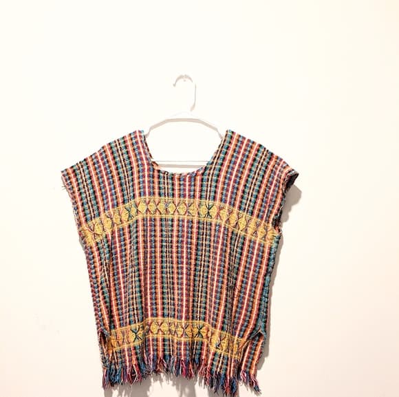 Handwoven Multicolor Fringe Top - Thumbnail 5