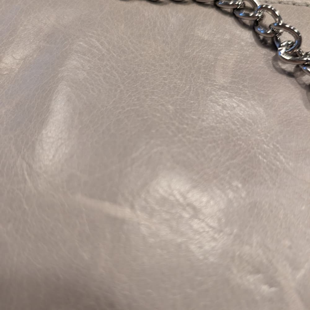 HOBO Grey Leather Festival Boho Zip Crossbody Bag - Thumbnail 7