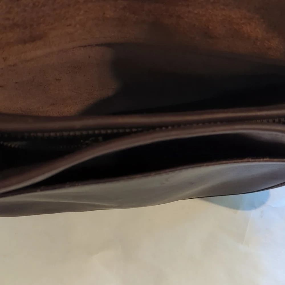 Vintage Coach leather 90's Patricia Legacy brown saddle Bag - Thumbnail 5