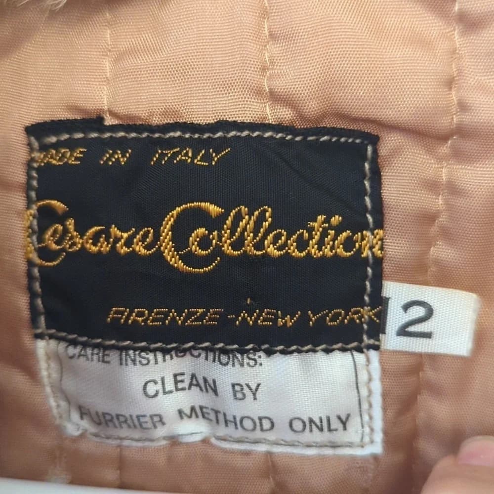 Vintage fox fur bomber cropped Italy jacket coat - Thumbnail 6